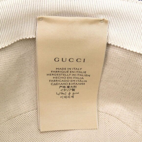 Gucci Bucket Hat Size M Cotton Black Hat 1065 main image 4